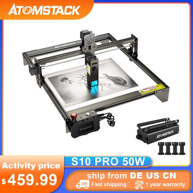 ATOMSTACK Laser Engraver S10 X7 A10 Pro 10W Output Power Eye Protection Fixed-Focus CNC Laser DIY Machine for Engraving Cutting