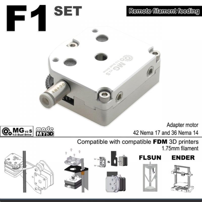 All-metal Extruder Upgrade Ender 3 v2 FLSUN Heat Treated Metal Gear HRC60 OMGV2S F1 Set 3D Printer Part OMG V2s