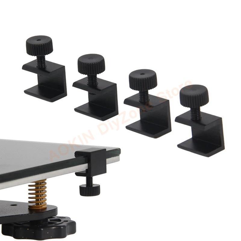 Adjustable Glass Bed Clips Clamps, 3D Printer Heat Bed Fixed Clips for Ender 3/pro/V2/3S/Ender 5/CR-10,CR-20 PRO,CR-10S Pro