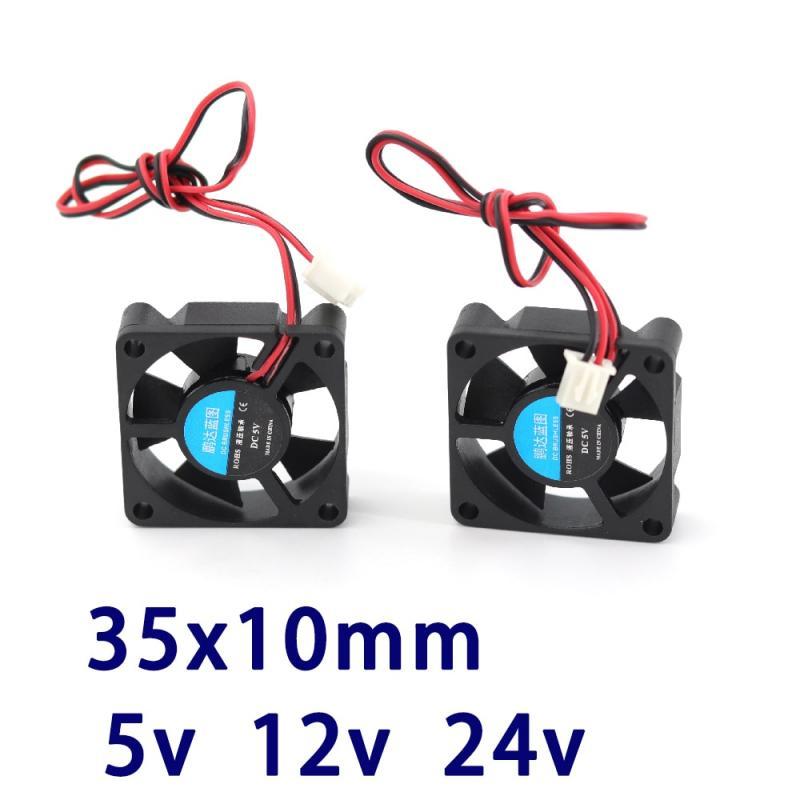 3d printer part fan 3510 2pins 35mm 35x35 x10 mm 3.5cm graphics card  DC 5V / 12V  24V  2P 1pcs