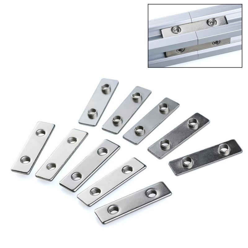 20Pcs M5 T-Nut Zinc Plated Double Tee Nut for V-Slot Aluminum Profile Linear Rail