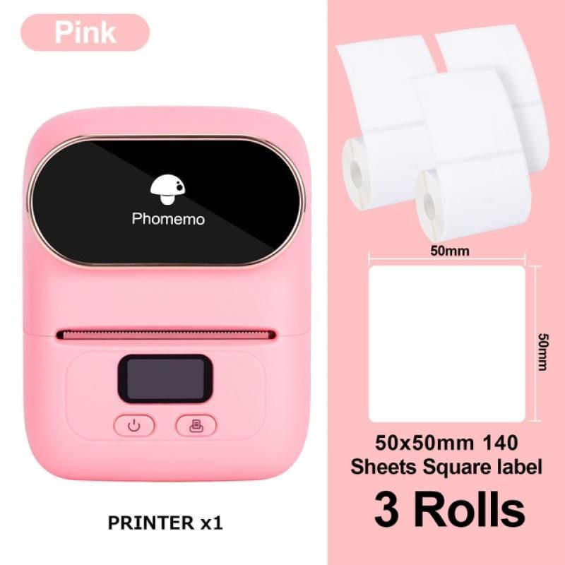 Phomemo M110 Mini Portable Thermal Label Printer Self-Adhesive Label Maker bluetooth Pocket Sticker Printer 53mm for School Home