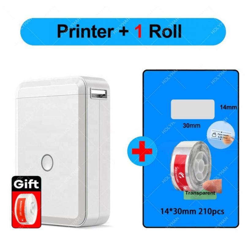 NiiMbot D110 Portable Label Maker Wireless Label Printer Tape Included Multiple Templates Available for Phone  Office Home