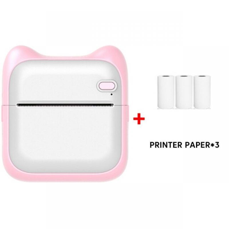 Portable Pocket Photo Mini Printer Thermal Bluetooth Wireless Inkless Self-adhesive Label Printer Sticker for Andrio iPhone