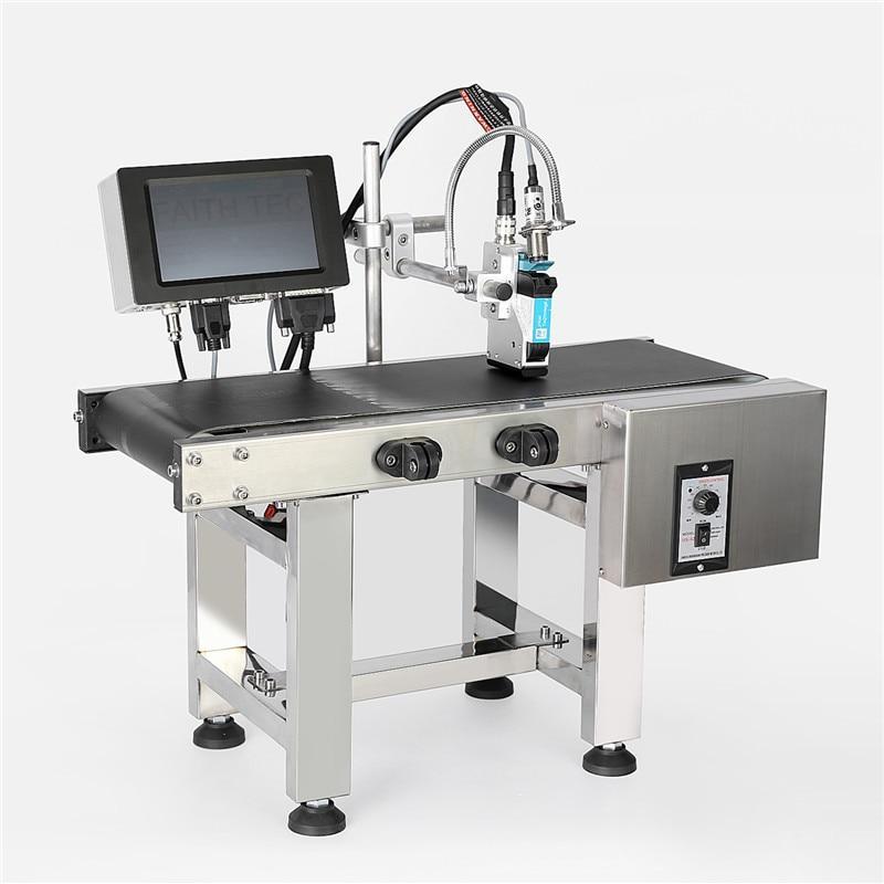 Faith Automatic Coding Machine Online 40 Languages Digital Inkjet Printer Thermal Inkjet TIJ Printer with 1 Black Ink Cartridge
