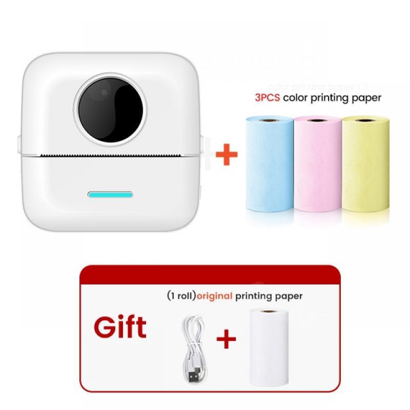Elough Mini Printer Thermal Label Printer Portable Photo Printer Sticker Wireless Inkless Pocket Miniprint Impresora Portátil