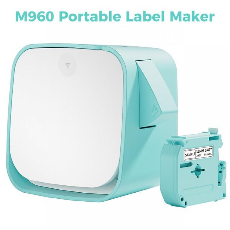 Vixic M960 Portable Handheld Label Printer Smartphone Labeler for Home School Small Business Office Organization, Rechargeable