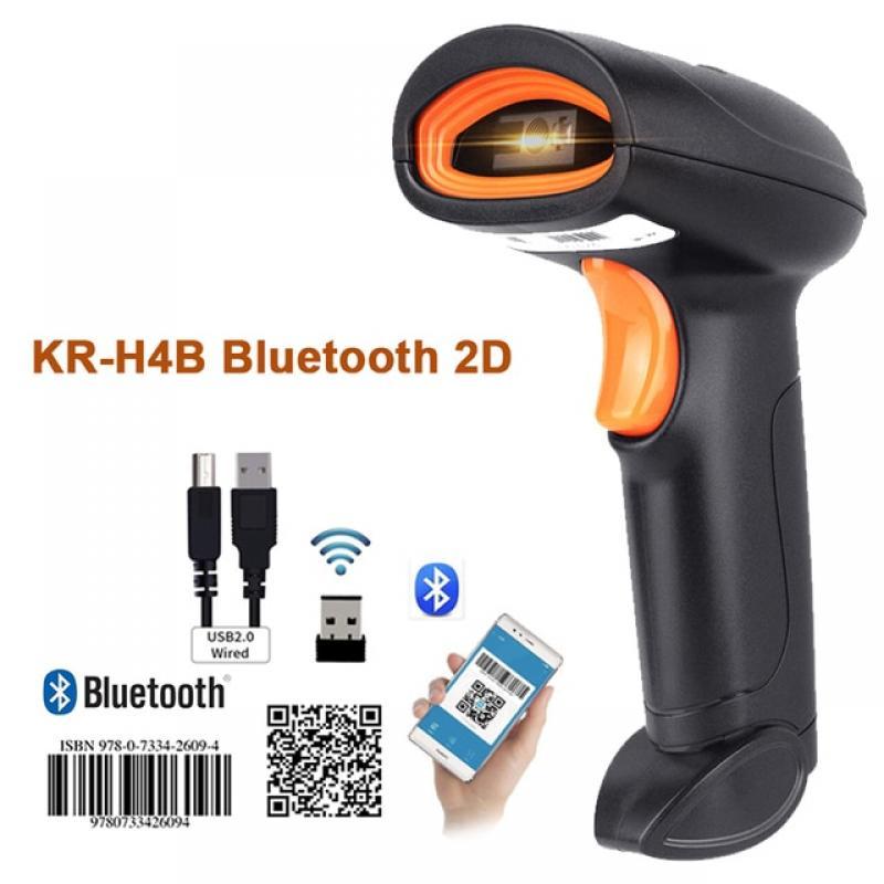 KEFAR 1D/2D Wireless Wired Barcode Scanner Bluetooth QR Codes Reader PDF417 Handheld Barcode Reader Support for Logistic Store