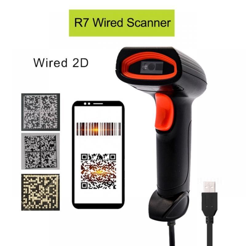 Wireless qr Barcode Reader Portable Bar code Scanner Wired 2d Scanner for Bar codes Bluetooth 2D Barcod Reader leitor de código