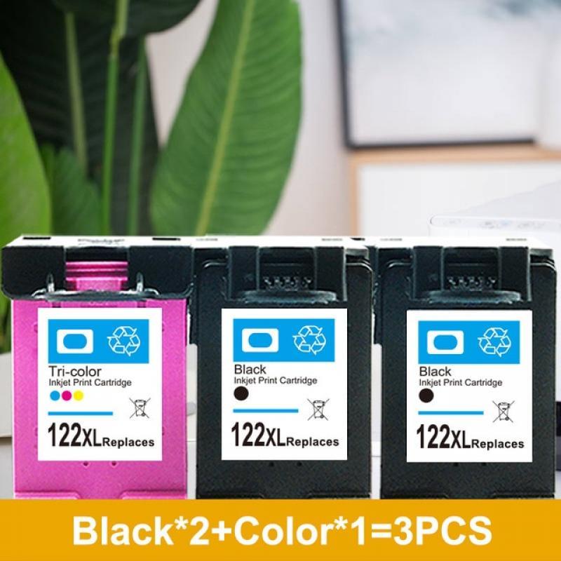 A+1 Remanufactured 122XL Cartridge Replacement for HP 122 Ink Cartridge for Deskjet 1000 1050 1050A 1510 2000 2050  3050