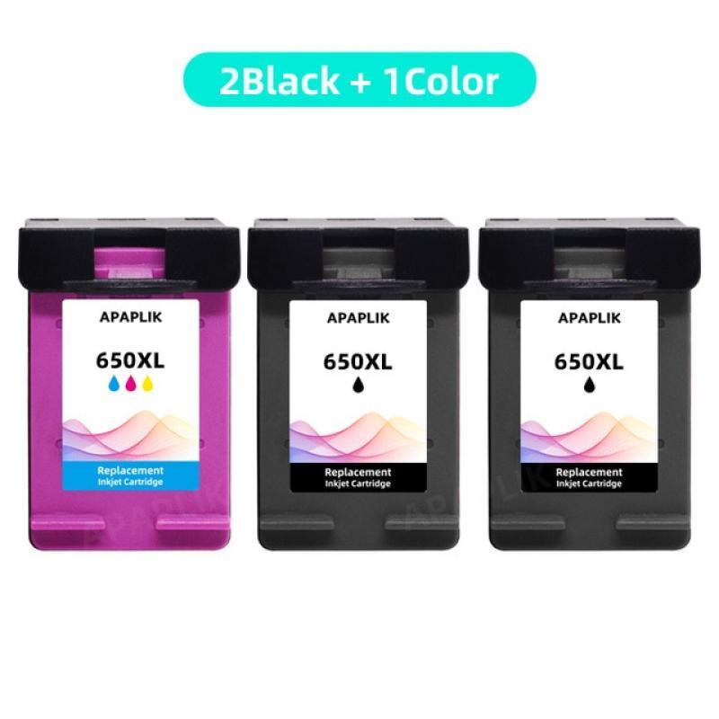 APAPLIK Remanufactured For HP 650 XL Ink Cartridges For HP Deskjet 3510 3515 3545 3546 3548 4510 4515 4516 4518 4645 Printer