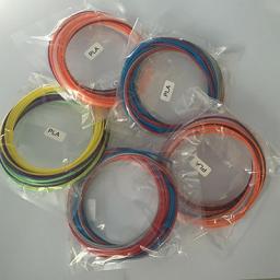 Dikale 3m X 3 Colors 3D Pen Filament PLA 1.75mm Plastic Rubber Printing Material For 3D Printer Pen Filament