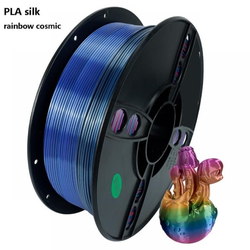 PLA Filament 1.75mm 3D Printer Filament 3D Printing Plastic Material No Bubble 1KG 2.2LBS Rainbow Spool for 3D Printers 3D Pen