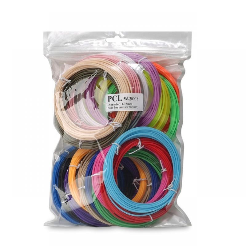 1.75mm Colorful 3D Printing Materials For 3D Pens 50M 100M 150M PCL PLA Filament 1.75mm