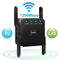 5G Repeater WiFi Long Range 1200Mbps Wifi Extender Router Enhanced Signal Wi Fi Amplifier Wi-fi Booster 300Mbps Wi-fi Repeater