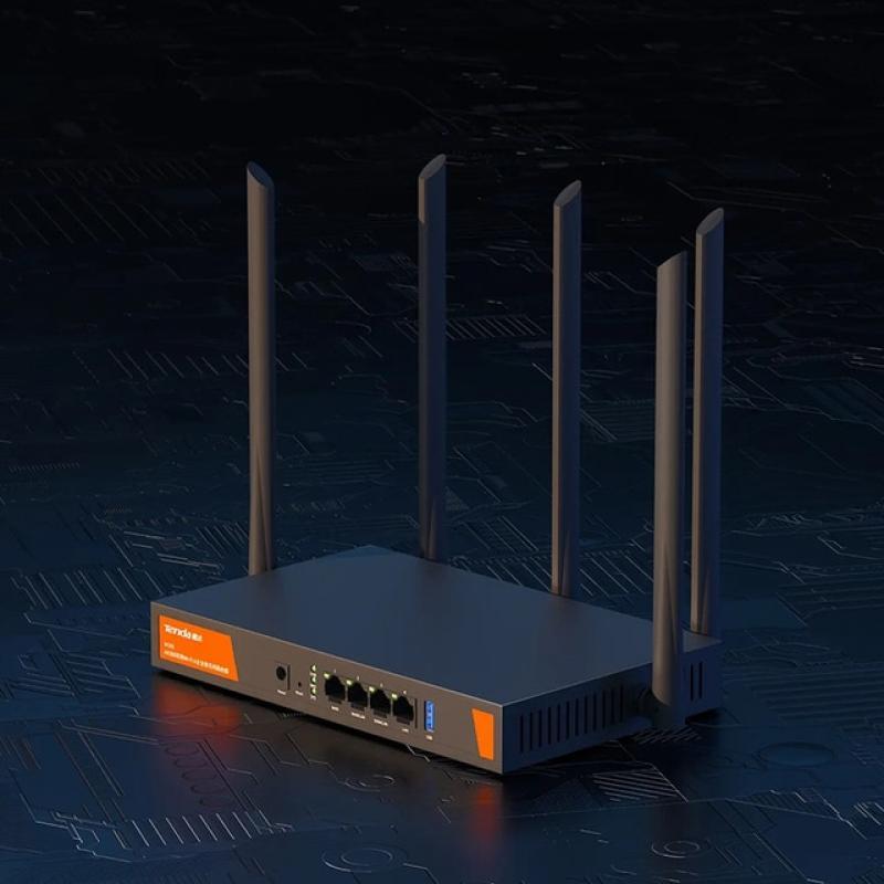 Tenda AX3000 Dual Band Gigabit Wifi6 Enterprise Wireless Router W30E 1.7GHz 256MB Broadcom's Quad-core CUP for 200 Devices