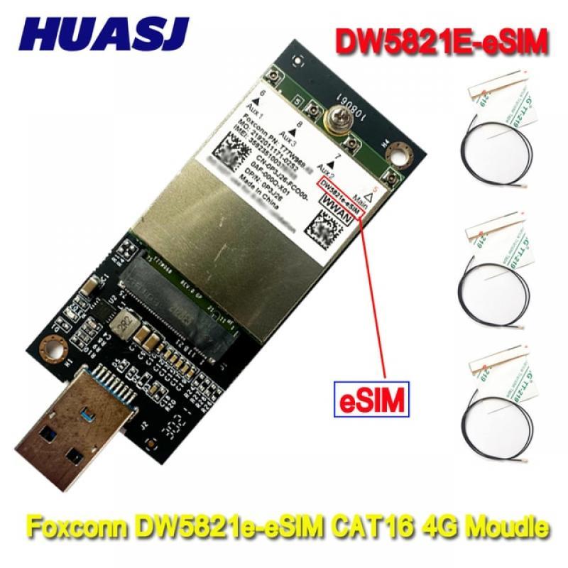 HUASJ T77W968 For Dell DW5821e- sSIM LTE Cat16 4G WWAN Card Module for Lattitude 5420 5424 7424 Rugged Latitude 7400 / 7400 2-in