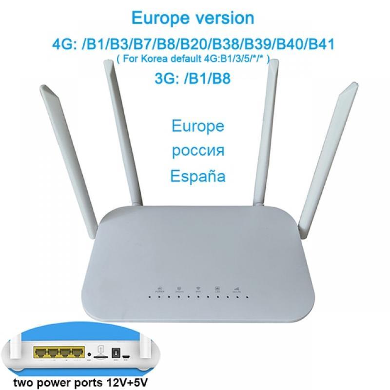 4G CPE 4G wifi router SIM card Hotspot CAT4 32 users RJ45 WAN LAN wireless modem LTE router