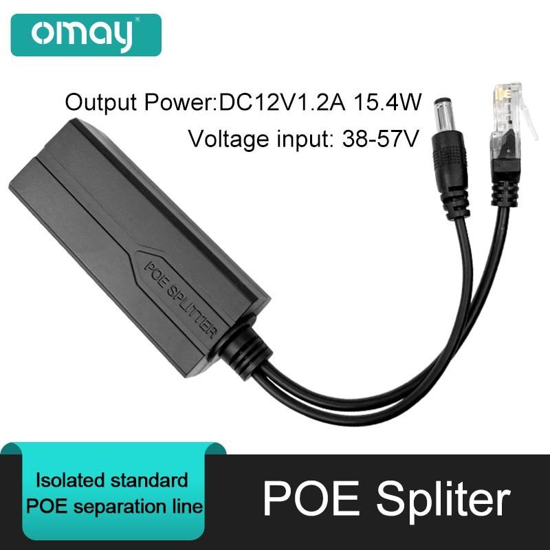 POE Splitter 48V To 12V POE Connectors Splitters Extender Injector IEEE802.3af/at 10/100M For Hikvision POE Splitters