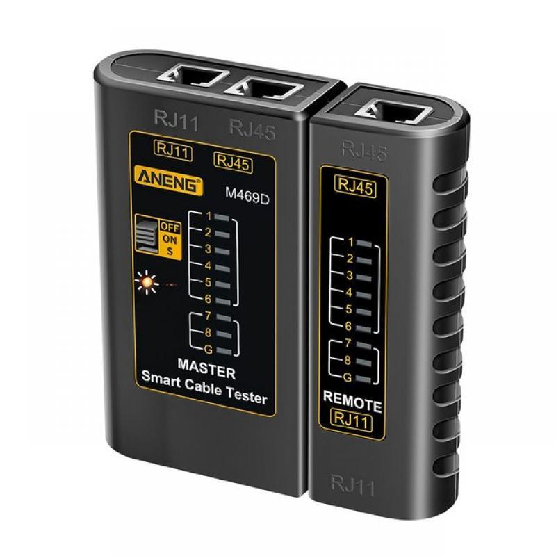 Computer Hand Held Network Cable Tester RJ45 RJ11 Repair ABS Plastic Testing Diagnose Tool Networking Accessories