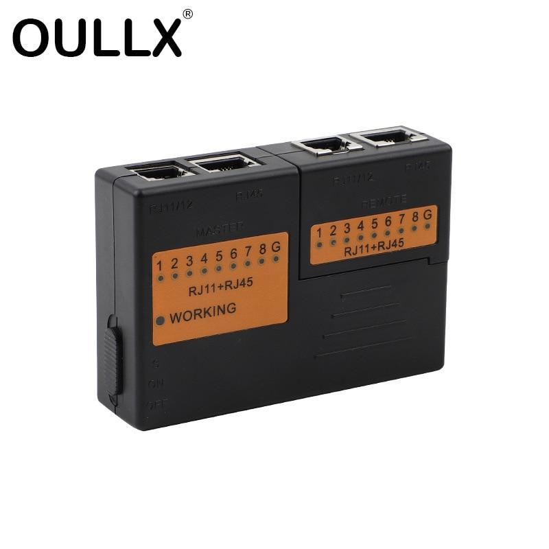 OULLX Mini RJ45 Cable Lan Tester Network RJ45 RJ11 RJ12 CAT5 6 7 UTP LAN Cable Tester Networking Tool network Repair
