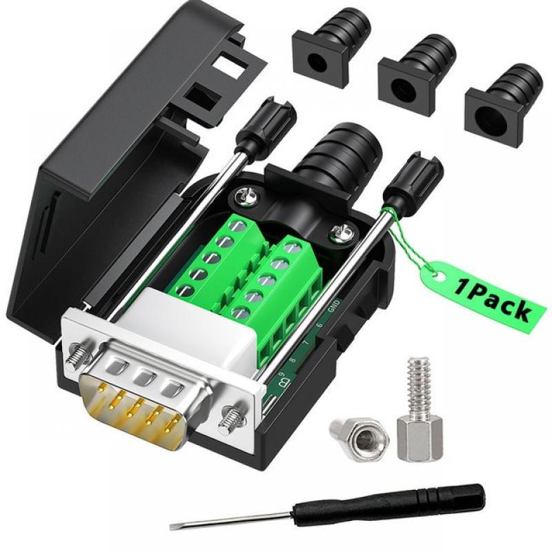 DB9 connector  RS232 Male Female D-SUB 9PIN  RS485 Breakout TerminalsSolderless COM Connectors