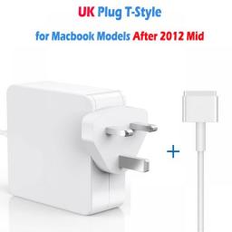 2-IN-1 Charger Adapter Charging Cable 45W 60W 85W 2 Types T-Tip L-Tip Laptop Power Charger For Apple Macbook Air Pro All Series