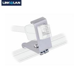 RJ45 1-Port Keystone Jack Holder For 35MM DIN Rail Electrical Distribution Box Metal Mounting DIN-Rail Adapter