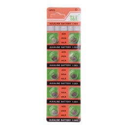 10pcs/card Alkaline Cell Coin  1.5V AG5 LR754 Button Batteries