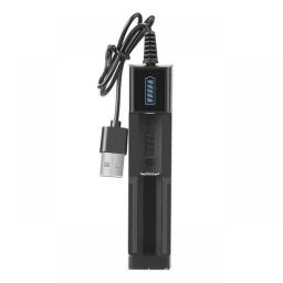 18650 Battery Charger Black 1 2 4 Slots AC 110V 220V Dual For 18650 Charging 3.7V Rechargeable Lithium Battery Charger