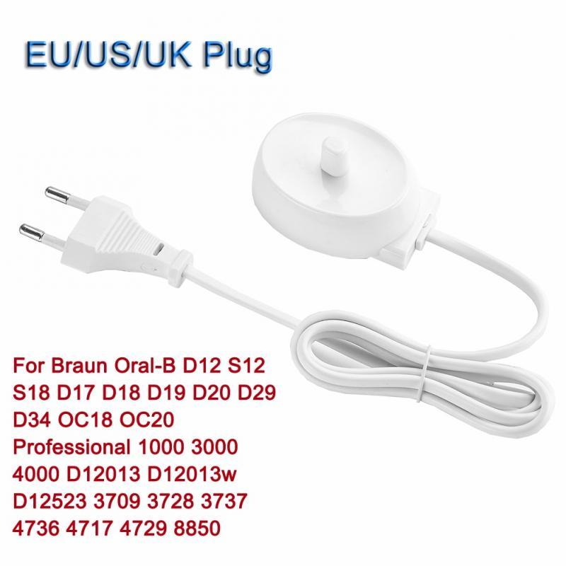 220V Replacement Electric Toothbrush Charger Model 3757 Suitable For Braun Oral-b D17 OC18 Toothbrush Charging Cradle