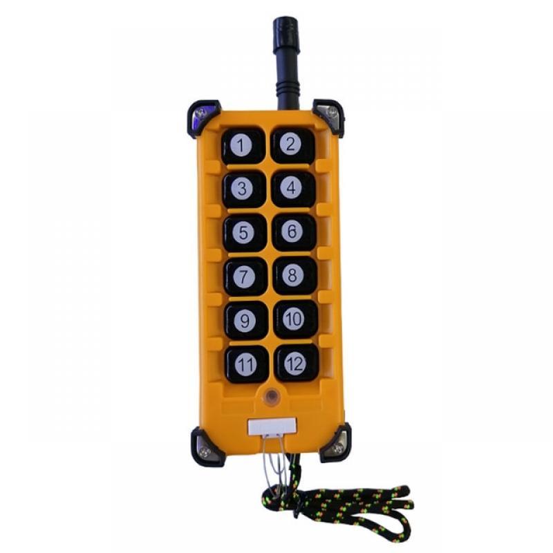 3000m Industrial DC 12V 24V 36V 48V 12CH RF Wireless Remote Control Overhead travelling crane System Receiver Suckers antenna