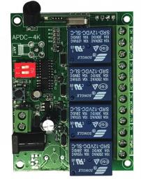 Universal Wireless Remote Control Switch DC 12V 4CH 10A Relay Receiver Module With 4 Channel RF Remote 433 Mhz Transmitter