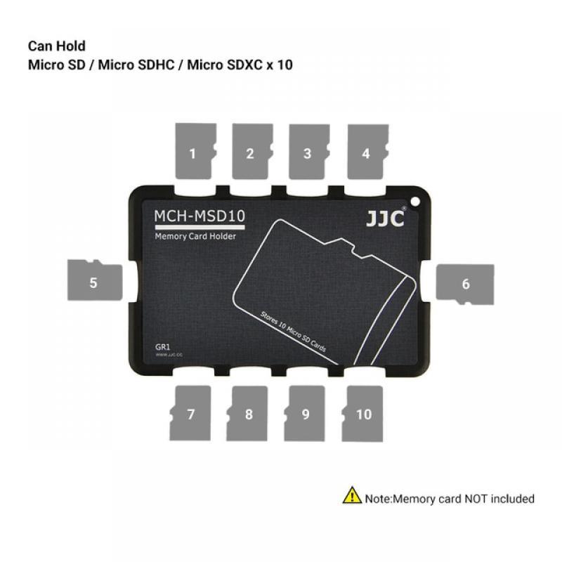 JJC Thin Micro SD Card Holder SD Card Case Wallet Credit Card Size for SD Micro SD TF Cards Hard Shell Camera Photo Accessories