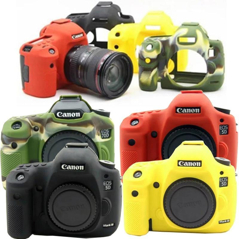 Camera Video Bag Soft Silicone Rubber Protection Case for Canon 6D 6D2 6DII 650D 700D 7D2 5D3 5DIII 5D4 5D IV  77D