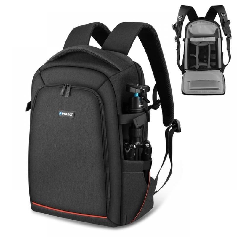 PULUZ Outdoor Portable Waterproof Scratch-proof Dual Shoulders Backpack Handheld PTZ Stabilizer Cameras Bag with Rain Cover