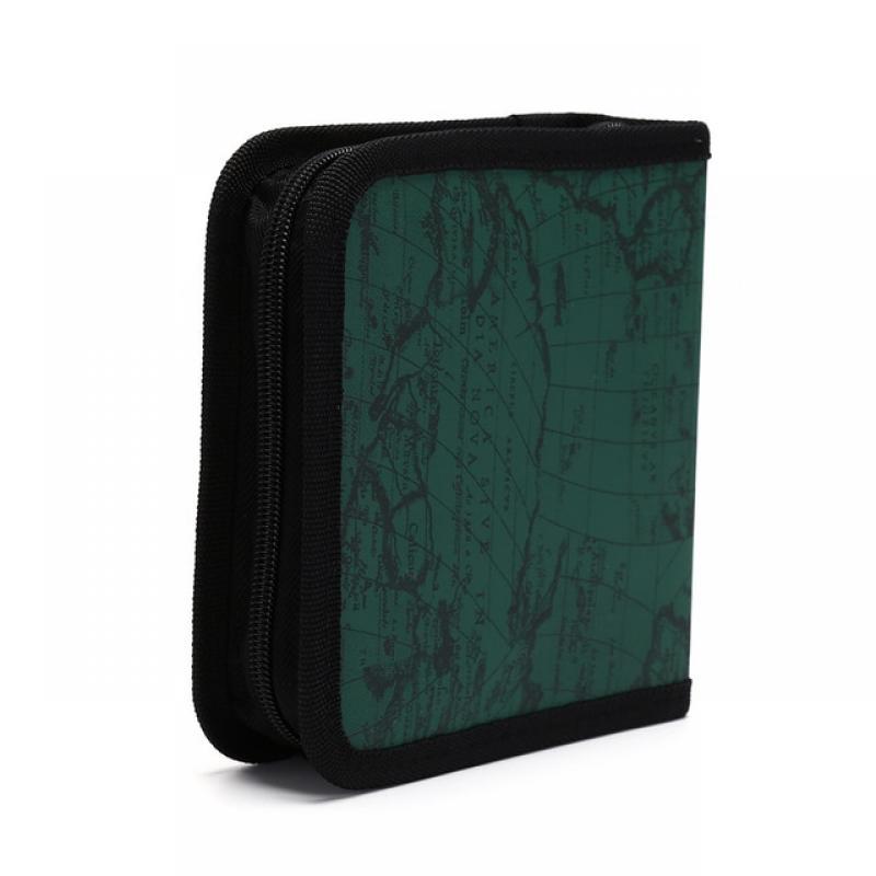 Portable 40pcs Disc CD DVD Wallet Storage Organizer Case Boxes Holder CD Sleeve Bag Album Box Cases With Zipper CD Storage Cover