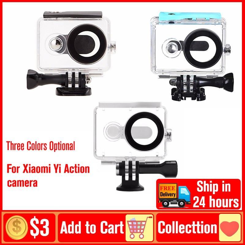 40M Waterproof Housing Case For Xiaomi Yi Action camera Diving Waterproof Sports Box Underwater camera housing For Xiaomi yi