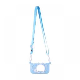 Portable Children Camera Case With Adjustable Lanyard Anti-vibration Accessories For X7 X8 Camera Silicone Cover Case