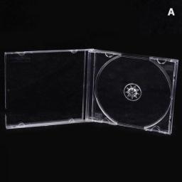 Portable Plastic DVD Case Portable CD Transparent Storage Box CD Package Case Durable DVD Box For Home Cinema Shop