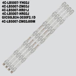 60pcs LED Backlight For TCL 50S421 50S423 50S425 50P5 50P65US 50P65US TCL_55D6_2X7_L_3030_LX20180607 4C-LB5007-ZM02 J89M