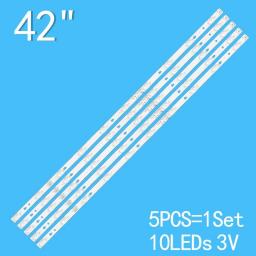50PCS 3V 10 Lamp 821mm LED Backlight Strip 10 Lamp For Jvc Lt-42m450 Haier 42 '' TV LED42D10A LED42D10B-ZC14DFG-01 10S1P 5S2P L