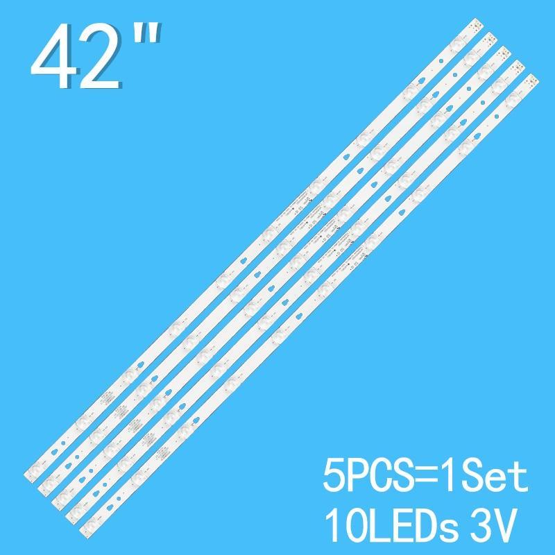 50PCS 3V 10 Lamp 821mm LED Backlight strip 10 Lamp For jvc lt-42m450 Haier 42 '' TV LED42D10A LED42D10B-ZC14DFG-01 10S1P 5S2P L