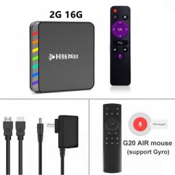 LEMFO H96 Max W2 Smart TV Box Android 11 S905W2 4GB 32GB 64GB WIFI6 4K AV1 H96Max Set Top Box Media Player TV Box Android 11.0