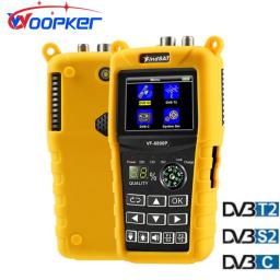 Woopker VF 6800P Satellite Finder DVB-T2 DVB-S2 DVB-C MPEG4 Digital Sat Finder Meter 2.4 Inch LCD HD For TV Tuner