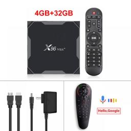 X96 MAX Plus 4GB 64GB 32GB Smart TV Box Android 9.0 Amlogic S905X3 Quad Core Wifi 4K TVBOX X96Max TV Set Top Box 2GB 16GB