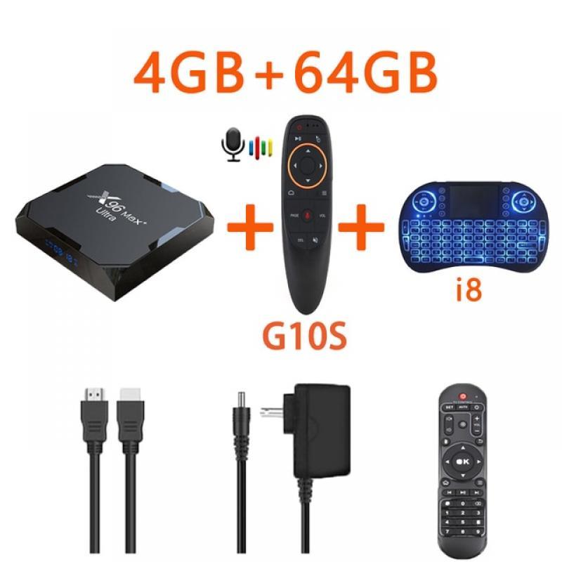 100M X96 MAX Plus Ultra Android11 TV Box 4GB 64GB 32GB Amlogic S905X4 Smart Media Player Wifi 2.4G&5.8G 8K Fast Set Top Box NEW