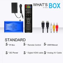 5 Pieces Koqit K1 Mini DVB-S2 Super T2-MI Satellite Tv Receiver Satellite Receiver Internet Finder Meecast Mirror Cast Receptor
