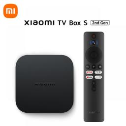 Global Version Xiaomi Mi TV Box S 2nd Gen 4K Ultra HD BT5.2 2GB 8GB Dolby Vision HDR10+ Google Assistant Smart Mi Box S Player