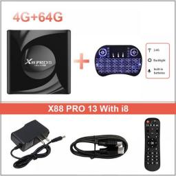Android 13.0 X88 PRO 13 TV Box OTA Rockchip RK3528 4K 2.4G 5G Wifi 6 64G 32GB 16GB BT5.0 Global Media Player Set Top Receiver